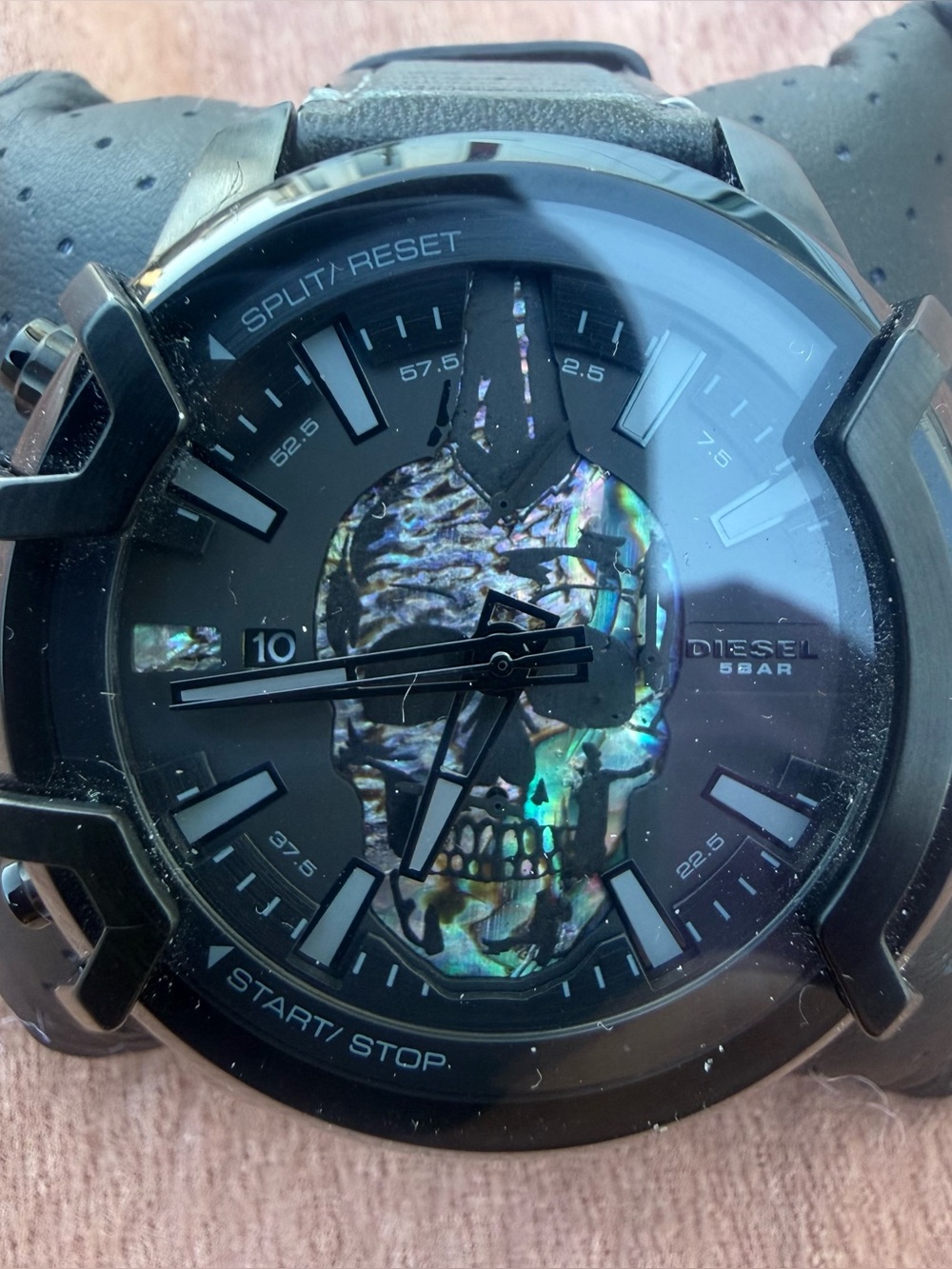 Diesel Griffed Analog Black Dial Men's Watch-DZ4576
